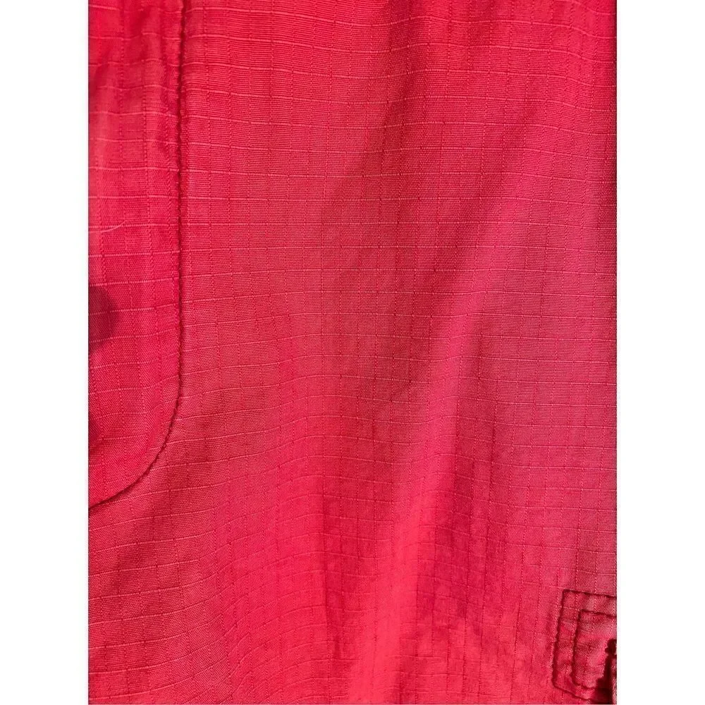 Izod Saltwater Cargo Shorts Mens 36 X 10.5 Salmon Cotton Ripstop
